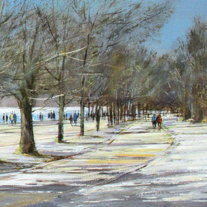 LM006 A Winter's Walk, Hyde Park